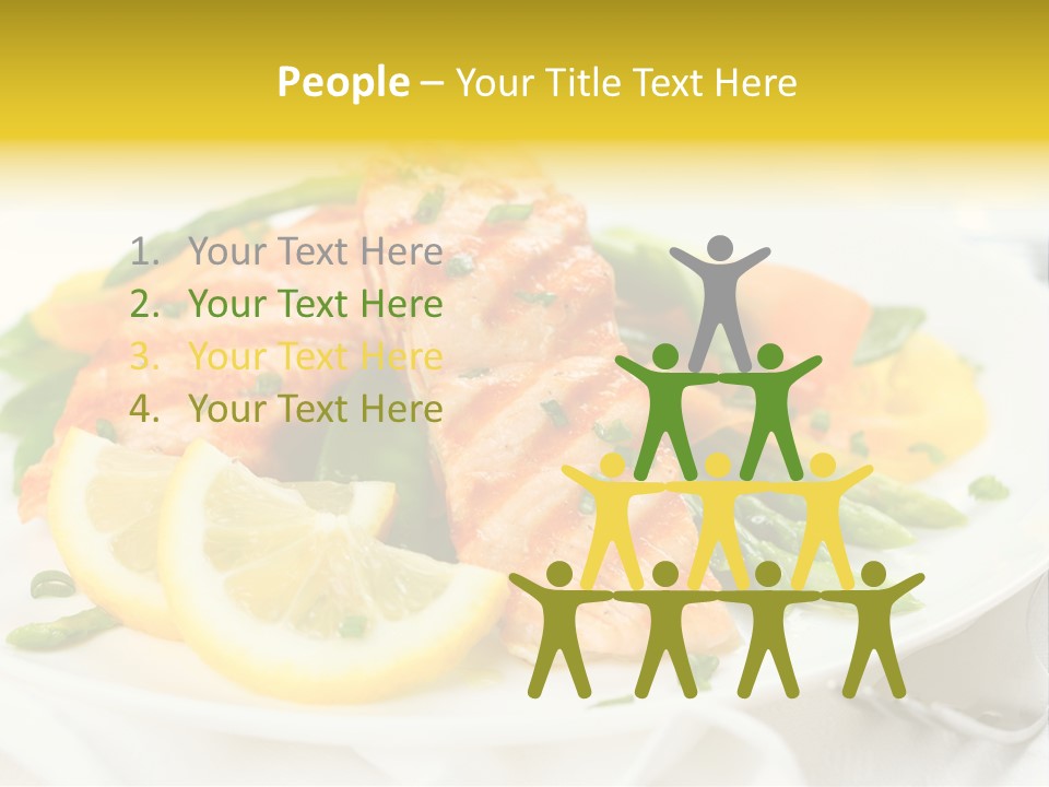 Cooked Salmon Omega PowerPoint Template