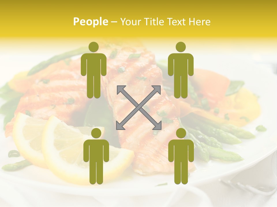 Cooked Salmon Omega PowerPoint Template