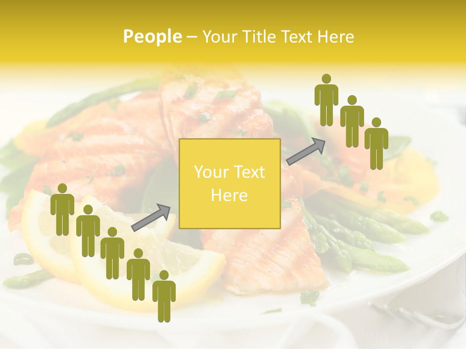 Cooked Salmon Omega PowerPoint Template