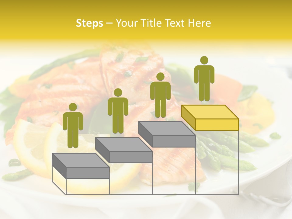 Cooked Salmon Omega PowerPoint Template