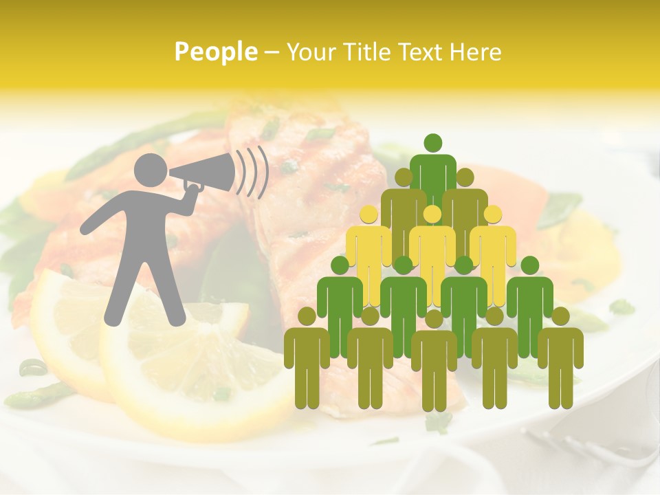 Cooked Salmon Omega PowerPoint Template