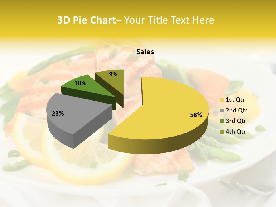 Cooked Salmon Omega PowerPoint Template