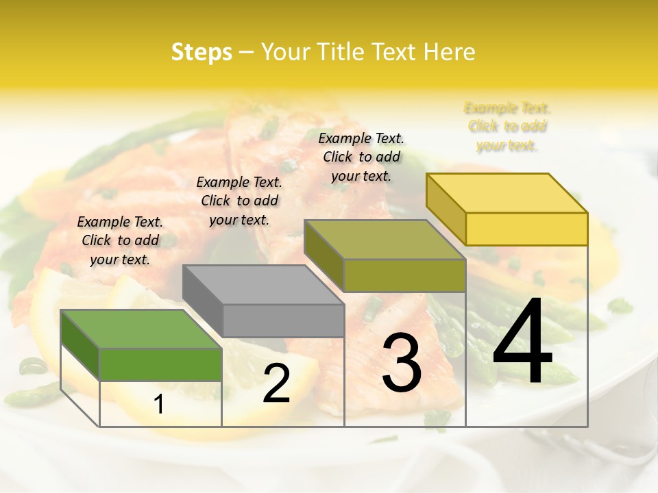 Cooked Salmon Omega PowerPoint Template