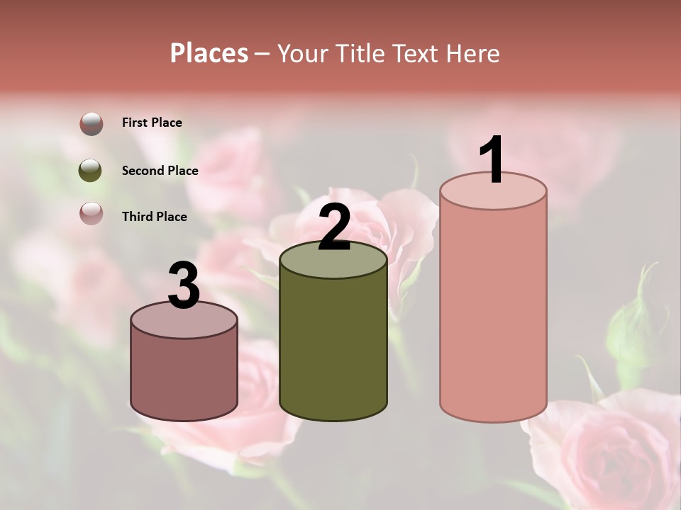 Bridal Bouquet Rose PowerPoint Template