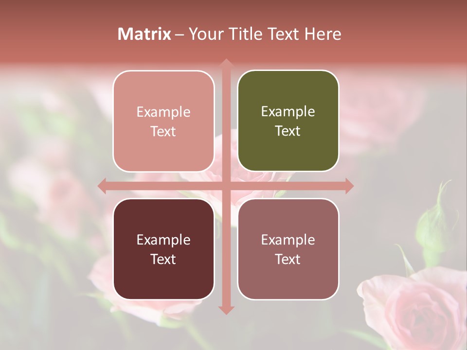 Bridal Bouquet Rose PowerPoint Template