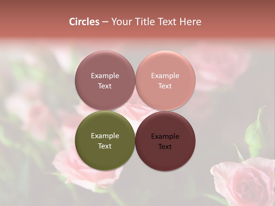 Bridal Bouquet Rose PowerPoint Template