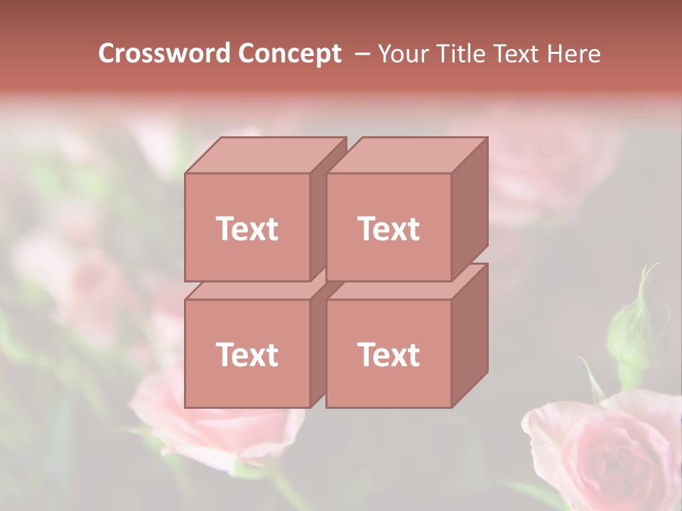 Bridal Bouquet Rose PowerPoint Template