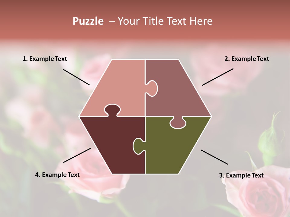 Bridal Bouquet Rose PowerPoint Template