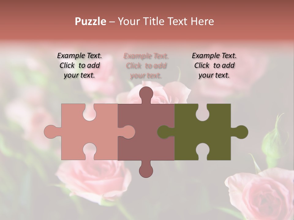 Bridal Bouquet Rose PowerPoint Template