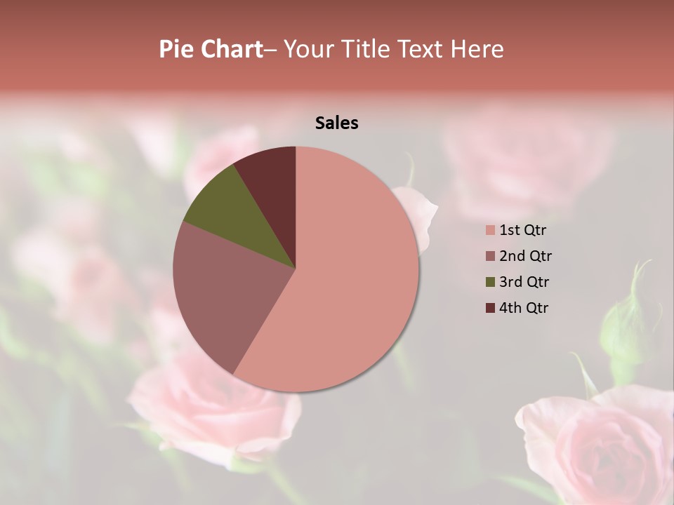 Bridal Bouquet Rose PowerPoint Template
