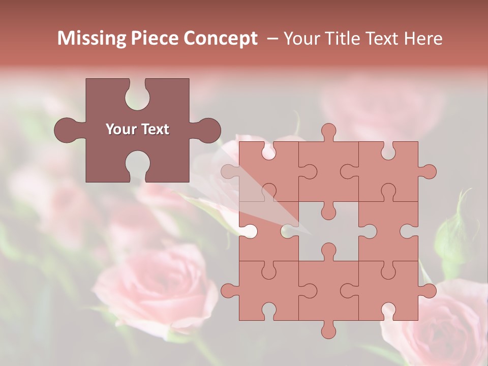 Bridal Bouquet Rose PowerPoint Template