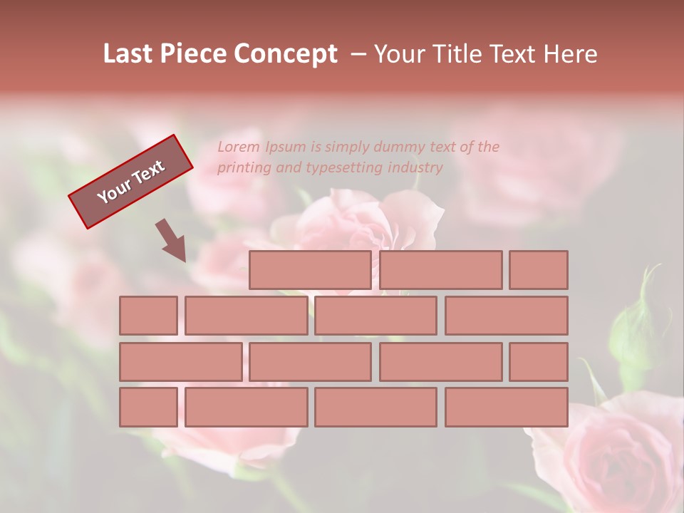 Bridal Bouquet Rose PowerPoint Template