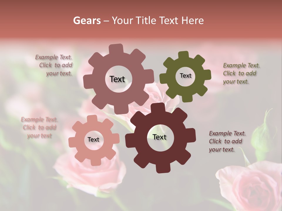 Bridal Bouquet Rose PowerPoint Template