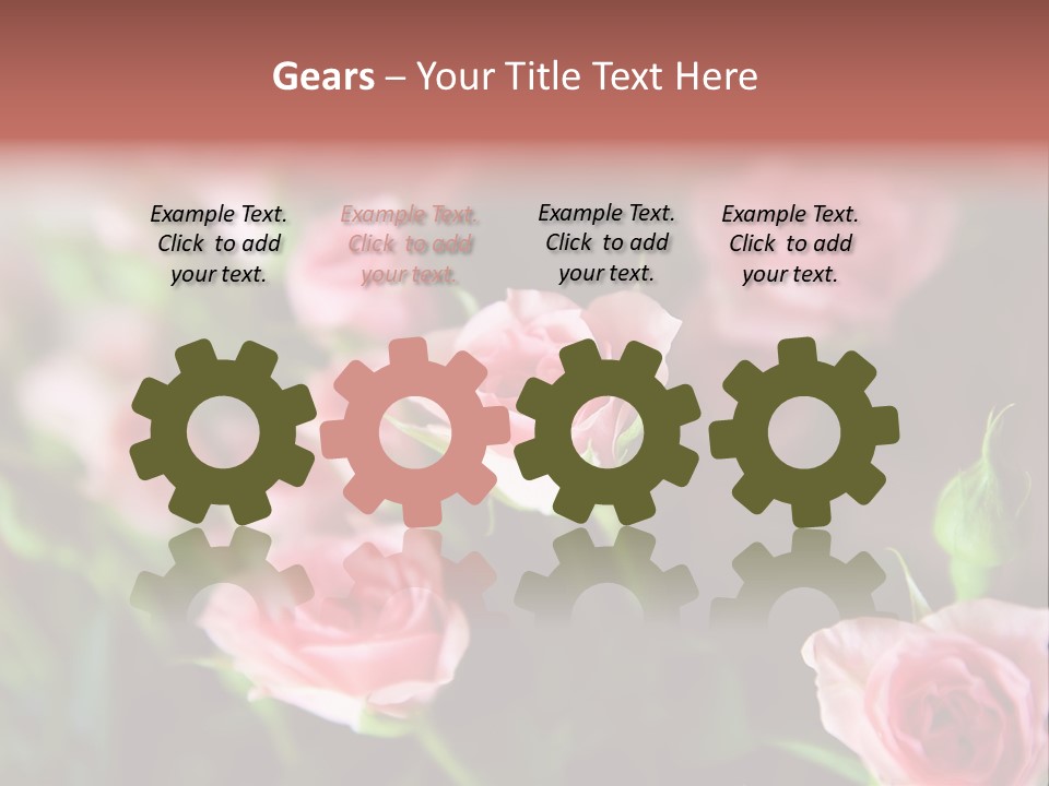 Bridal Bouquet Rose PowerPoint Template