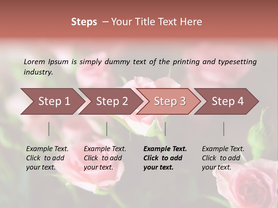 Bridal Bouquet Rose PowerPoint Template