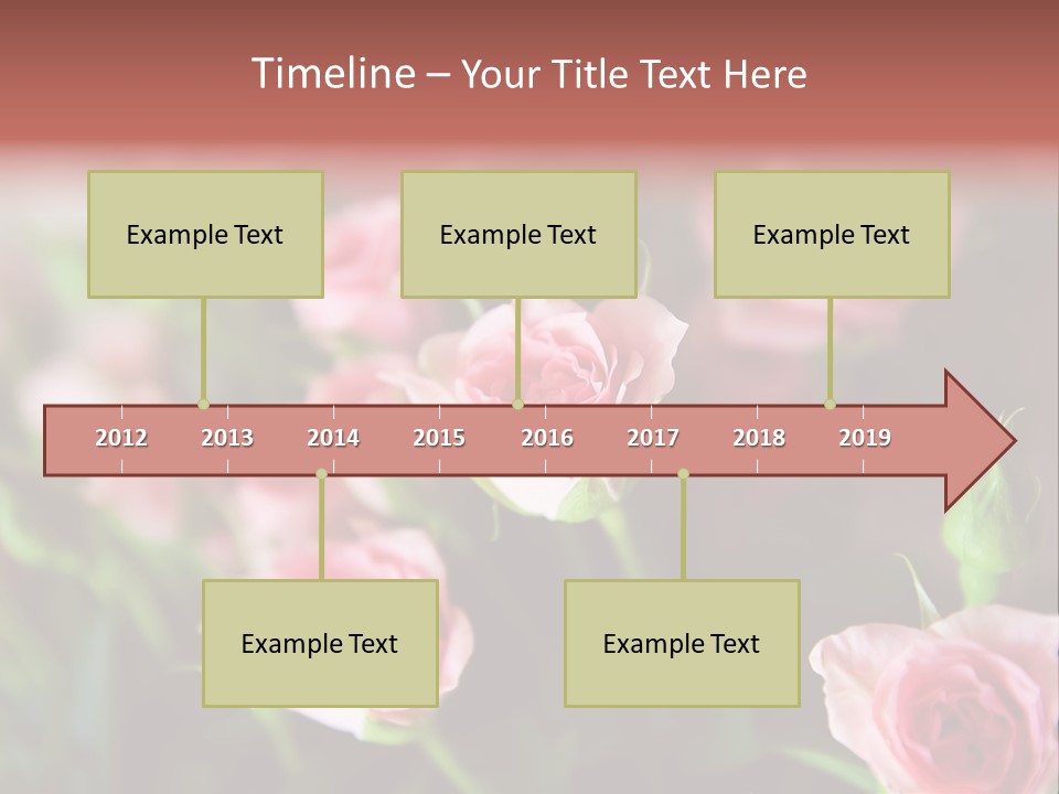 Bridal Bouquet Rose PowerPoint Template