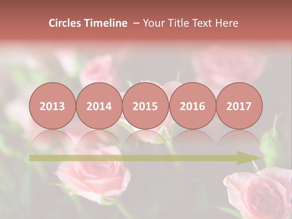 Bridal Bouquet Rose PowerPoint Template