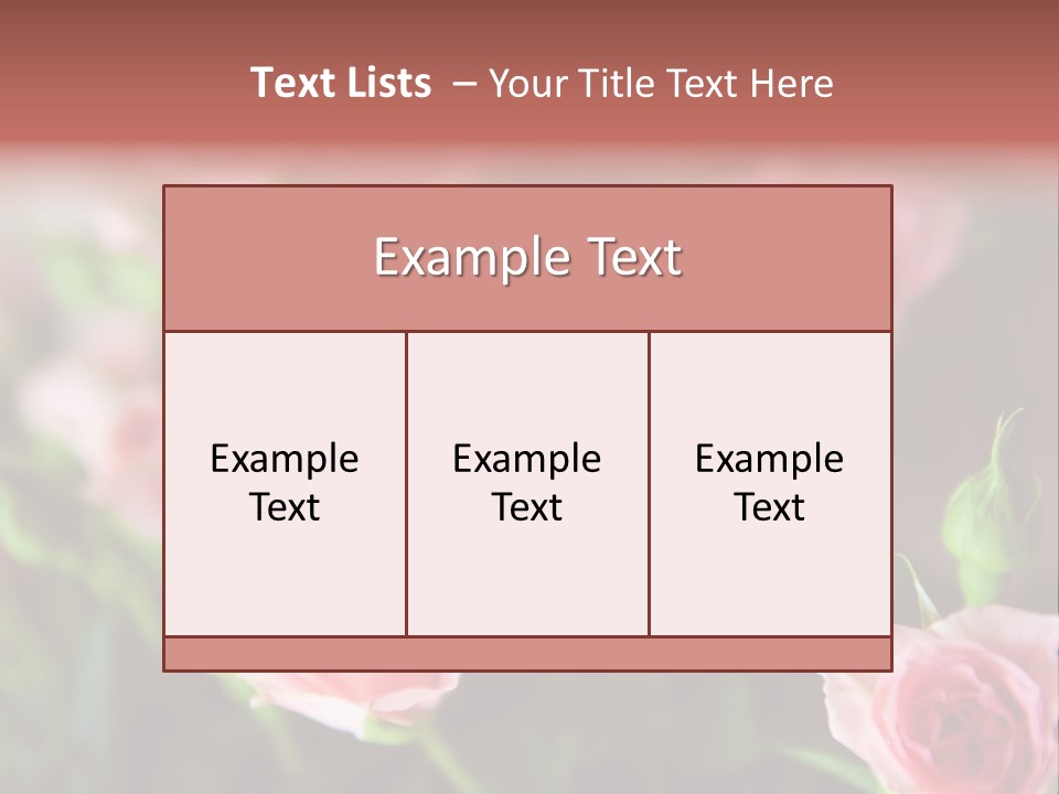 Bridal Bouquet Rose PowerPoint Template