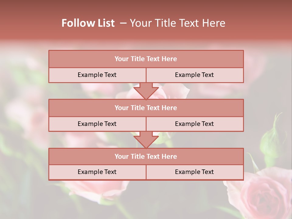 Bridal Bouquet Rose PowerPoint Template