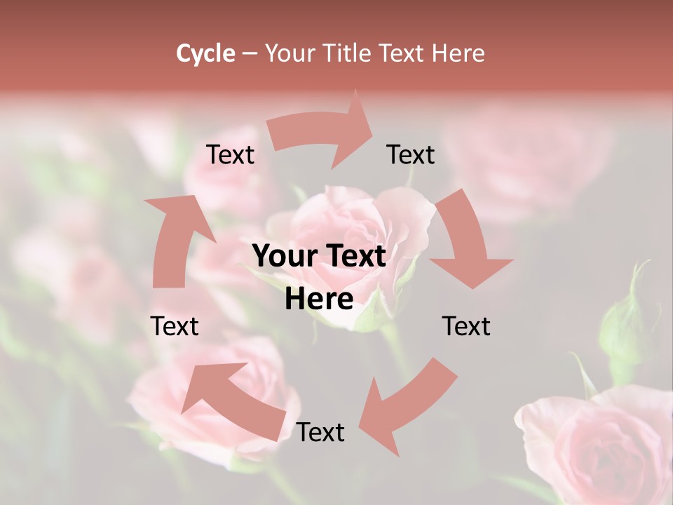 Bridal Bouquet Rose PowerPoint Template