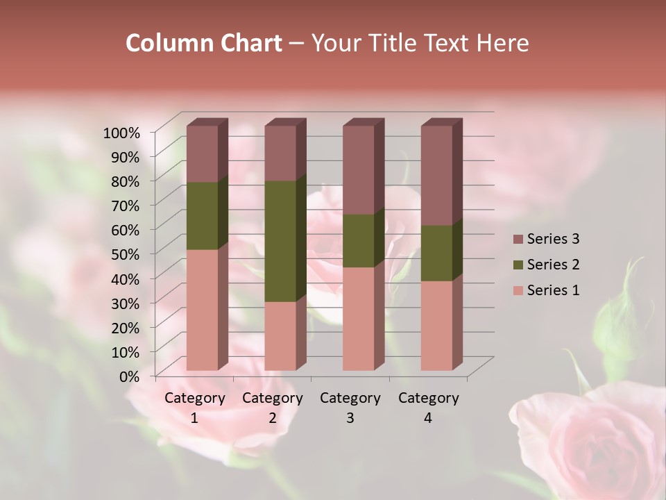 Bridal Bouquet Rose PowerPoint Template