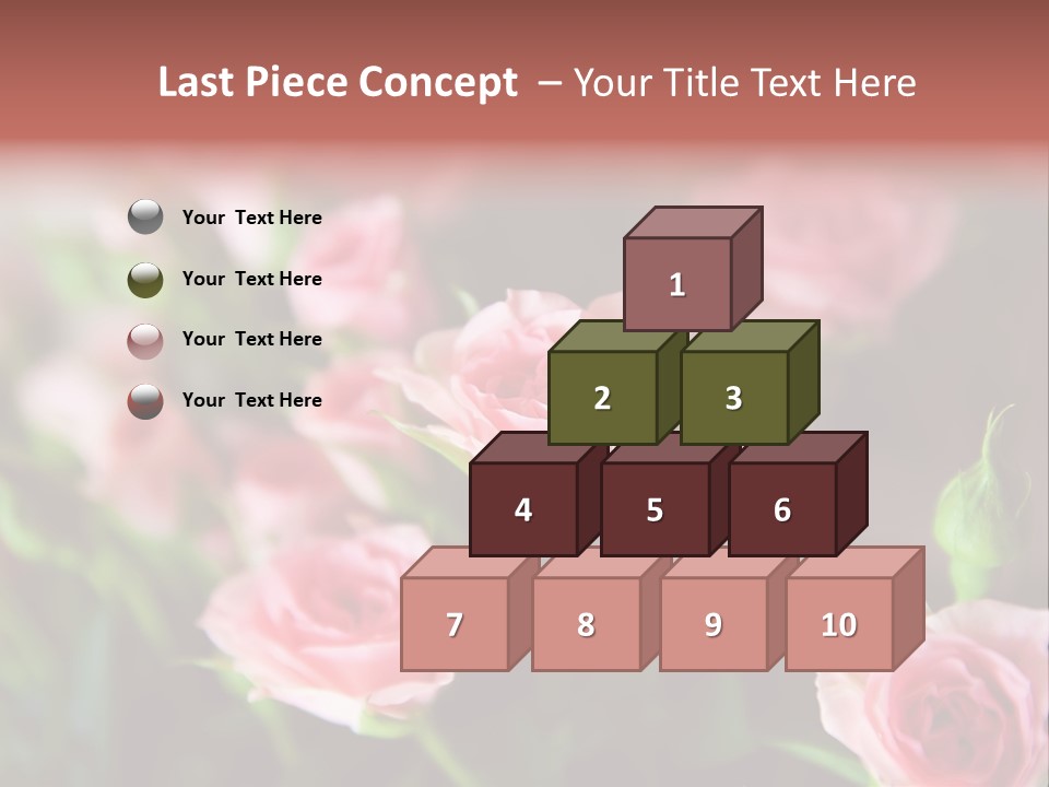 Bridal Bouquet Rose PowerPoint Template
