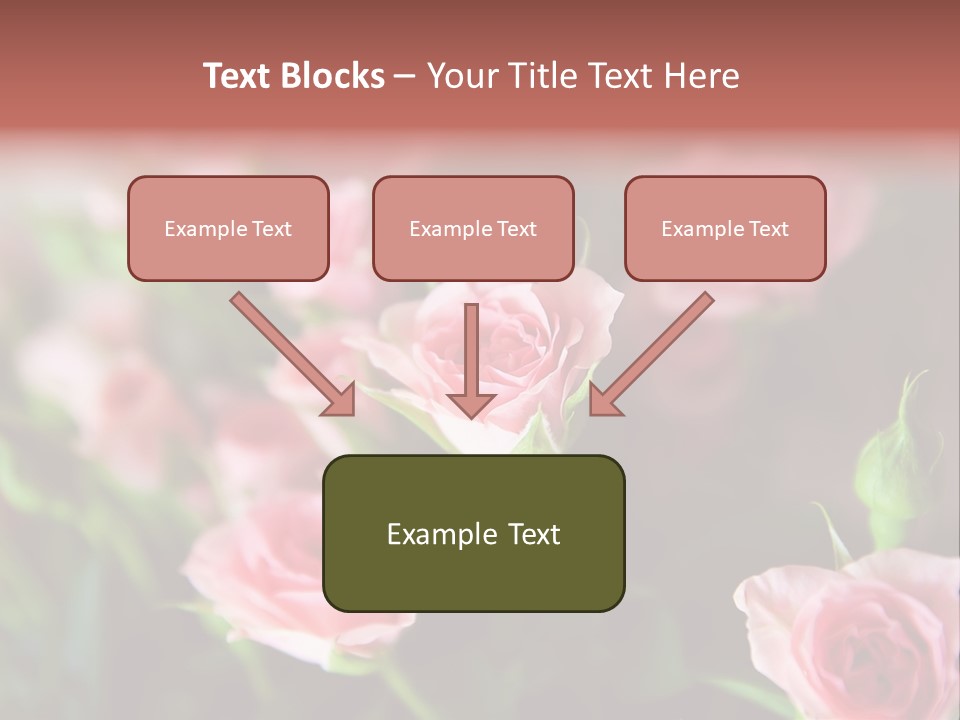 Bridal Bouquet Rose PowerPoint Template