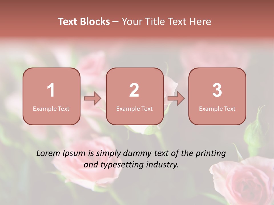 Bridal Bouquet Rose PowerPoint Template