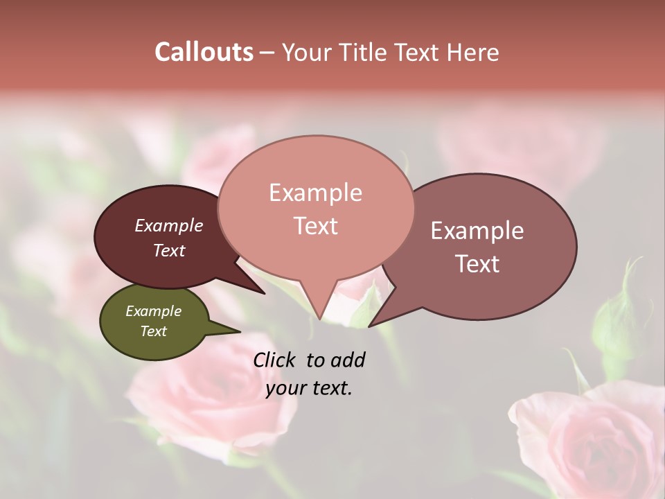 Bridal Bouquet Rose PowerPoint Template