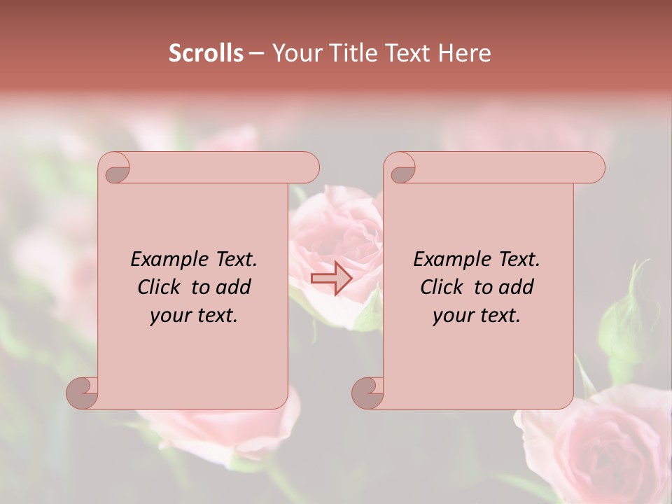 Bridal Bouquet Rose PowerPoint Template