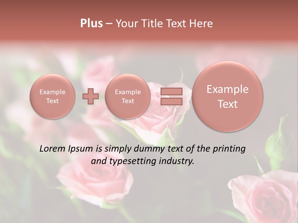 Bridal Bouquet Rose PowerPoint Template