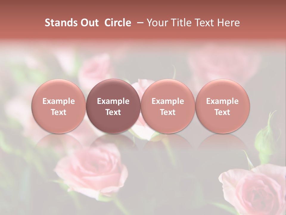Bridal Bouquet Rose PowerPoint Template