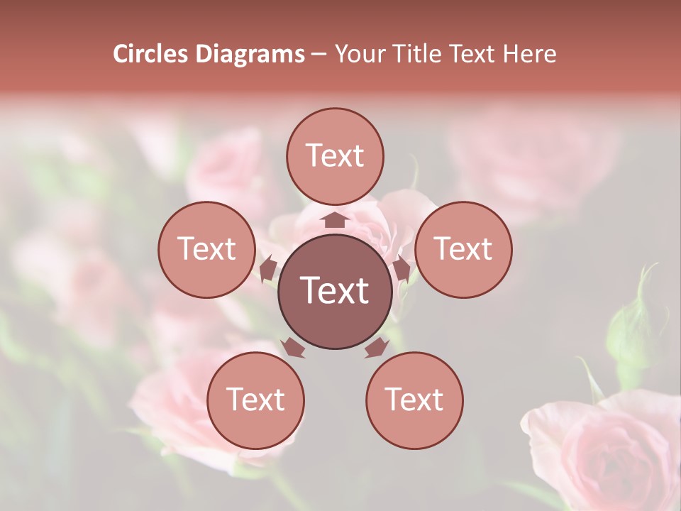 Bridal Bouquet Rose PowerPoint Template