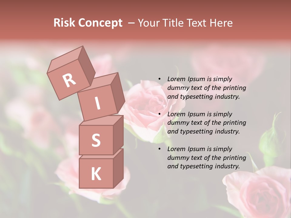 Bridal Bouquet Rose PowerPoint Template