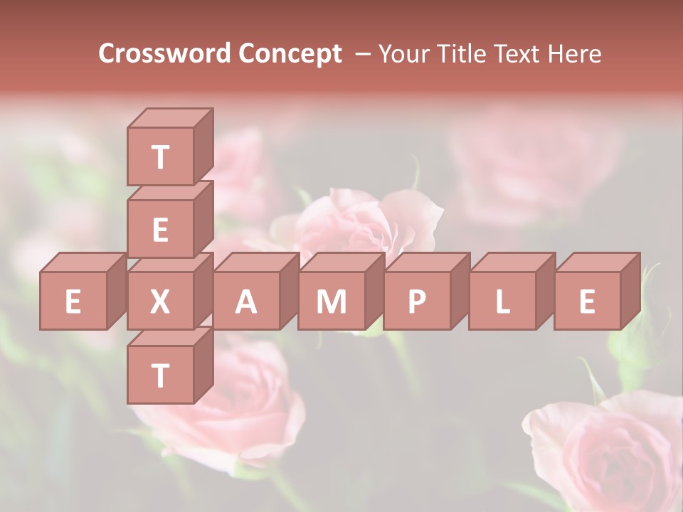 Bridal Bouquet Rose PowerPoint Template