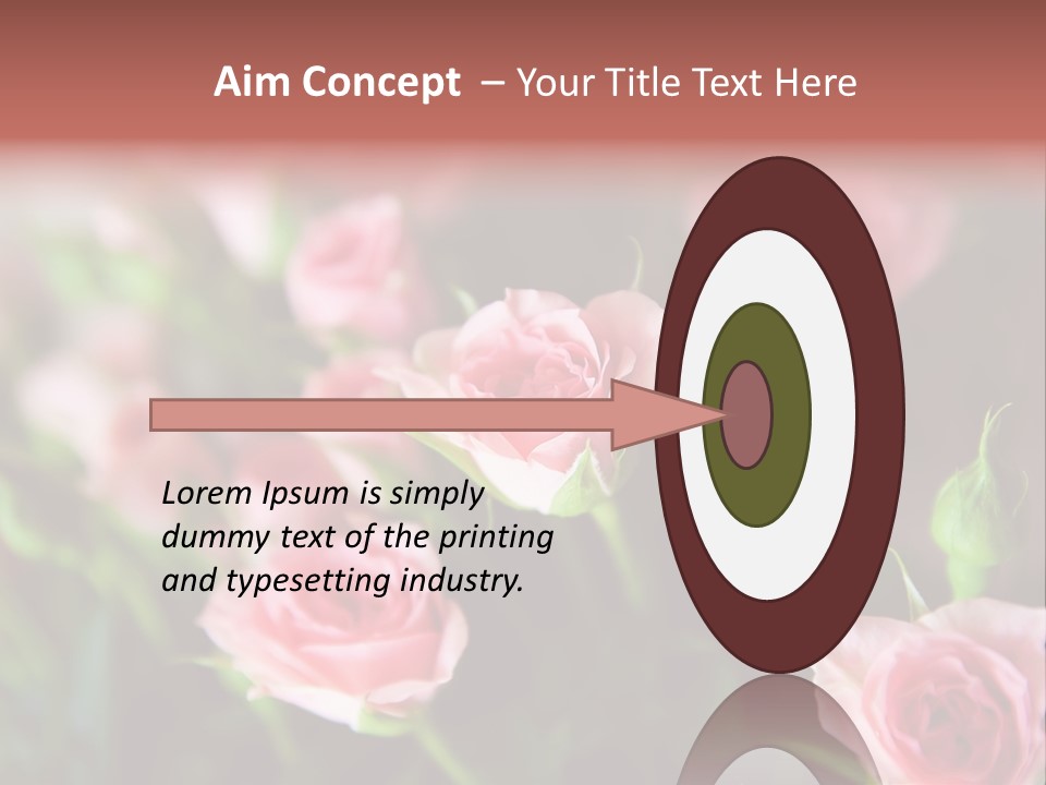 Bridal Bouquet Rose PowerPoint Template