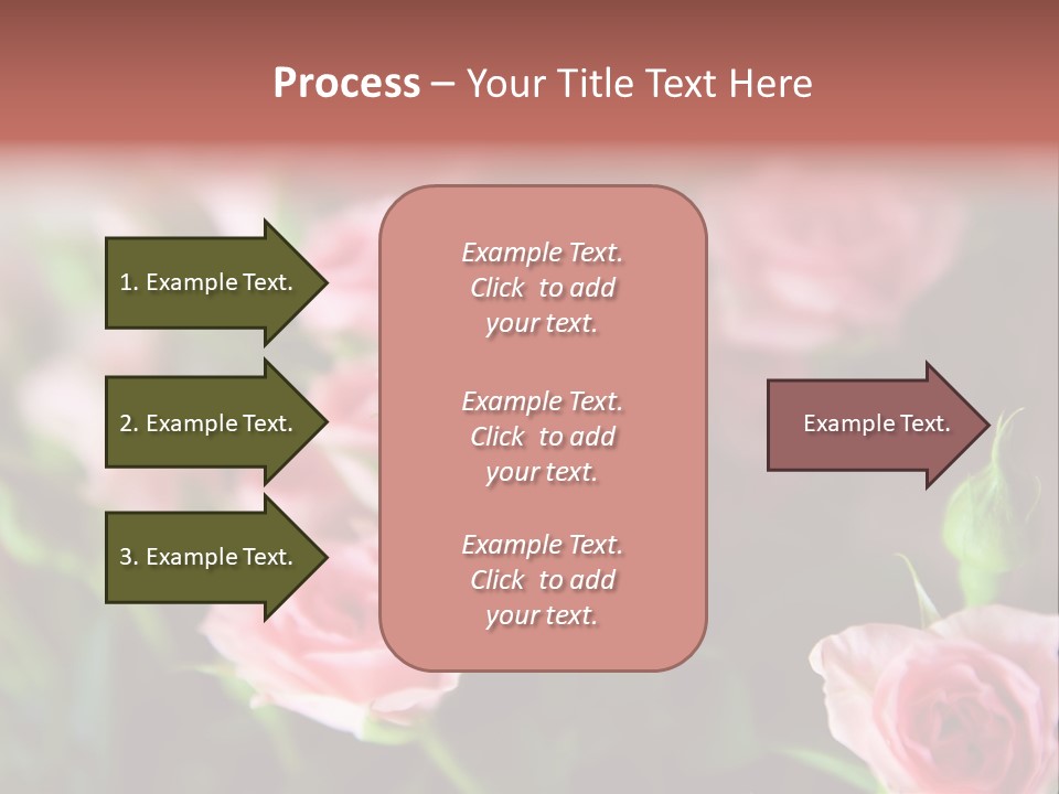 Bridal Bouquet Rose PowerPoint Template