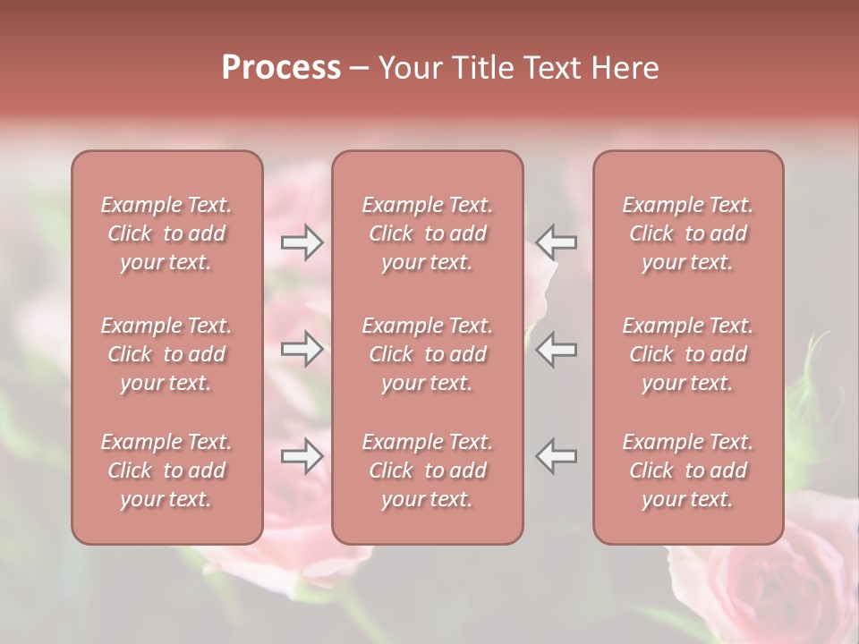 Bridal Bouquet Rose PowerPoint Template