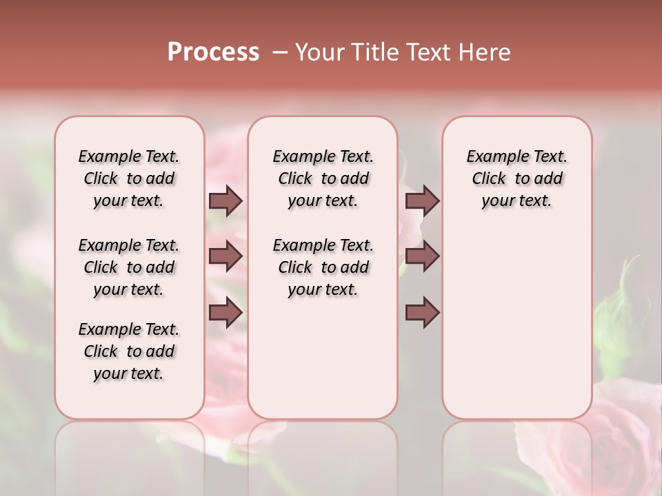 Bridal Bouquet Rose PowerPoint Template