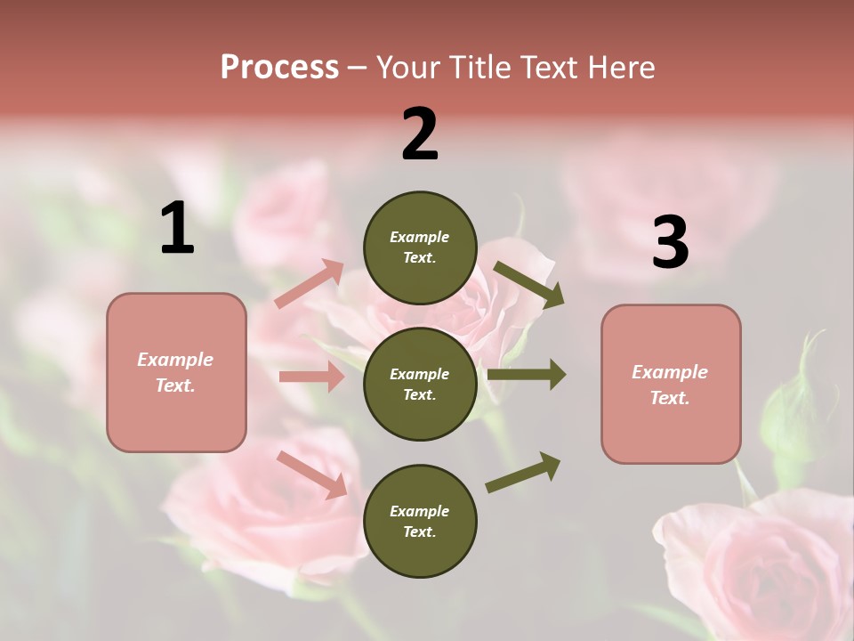 Bridal Bouquet Rose PowerPoint Template