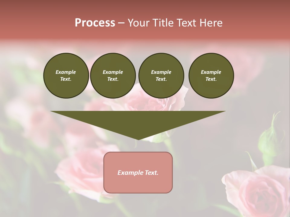Bridal Bouquet Rose PowerPoint Template