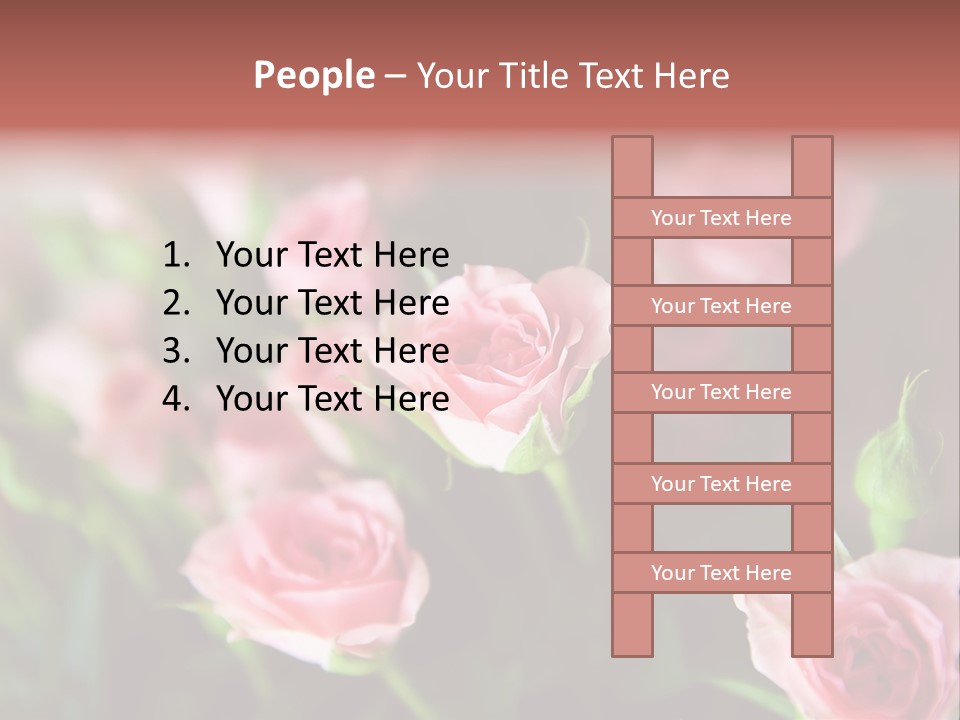 Bridal Bouquet Rose PowerPoint Template