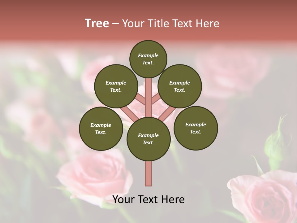 Bridal Bouquet Rose PowerPoint Template