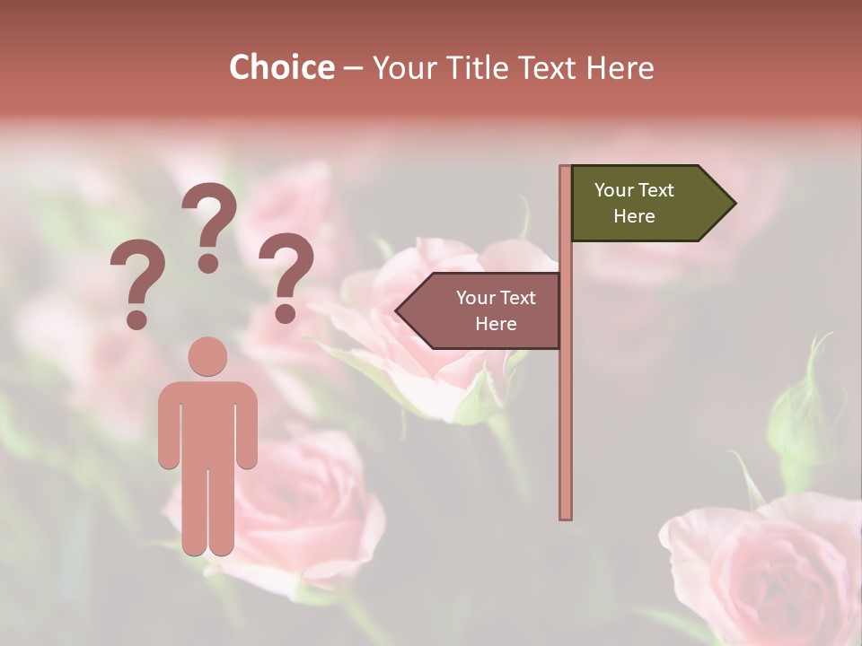 Bridal Bouquet Rose PowerPoint Template