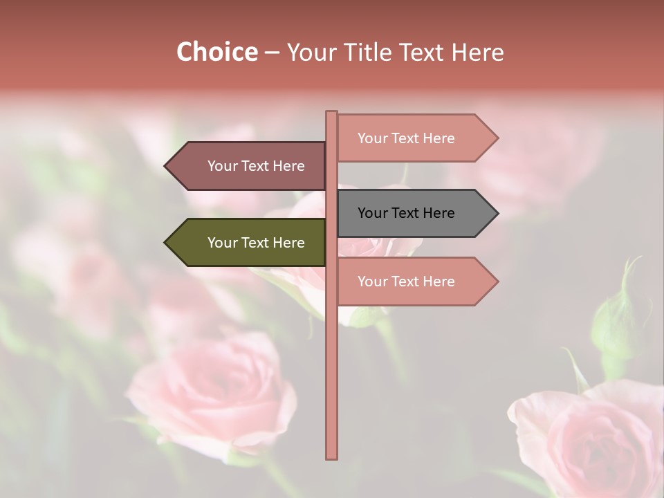 Bridal Bouquet Rose PowerPoint Template