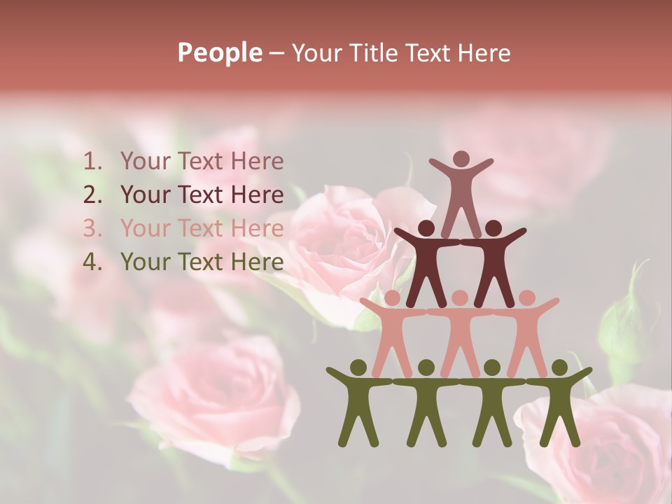Bridal Bouquet Rose PowerPoint Template
