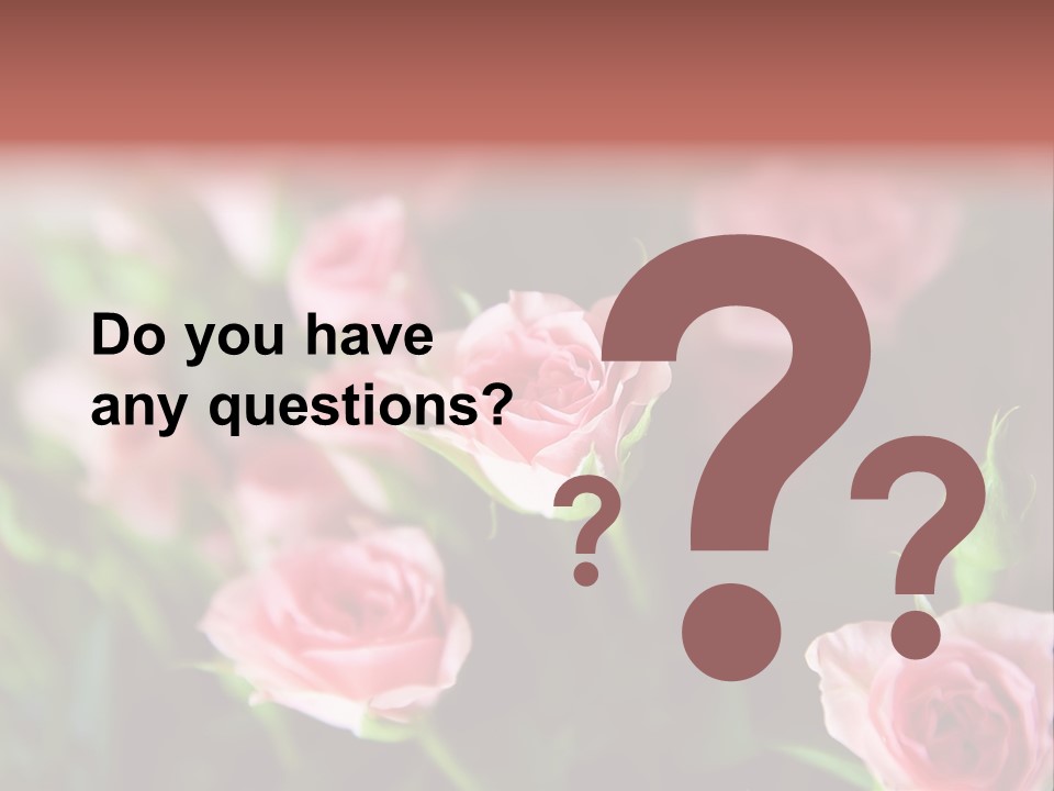 Bridal Bouquet Rose PowerPoint Template