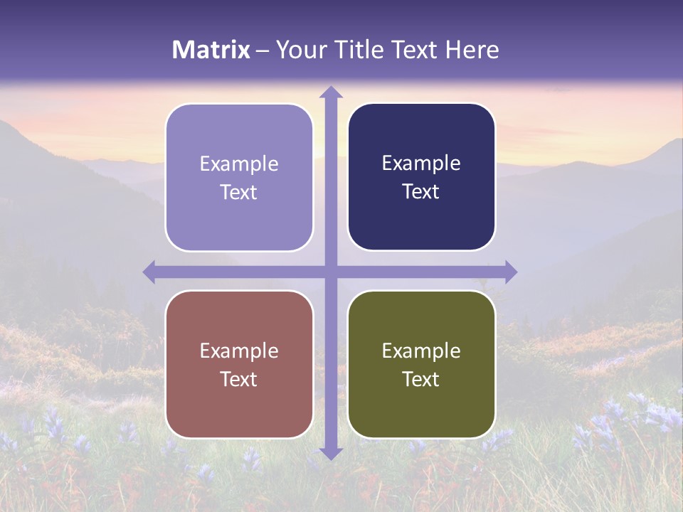 Mountain Morning Land PowerPoint Template