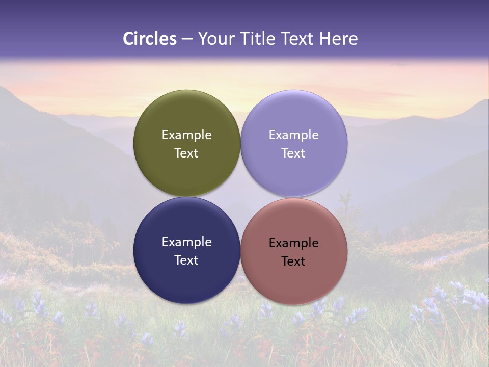 Mountain Morning Land PowerPoint Template