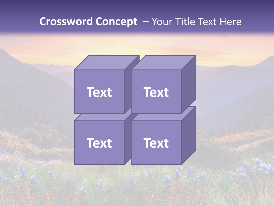 Mountain Morning Land PowerPoint Template